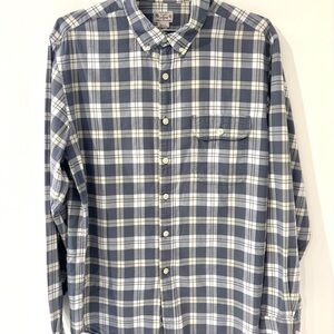 J.Crew Blue and White Plaid Button Down Shirt